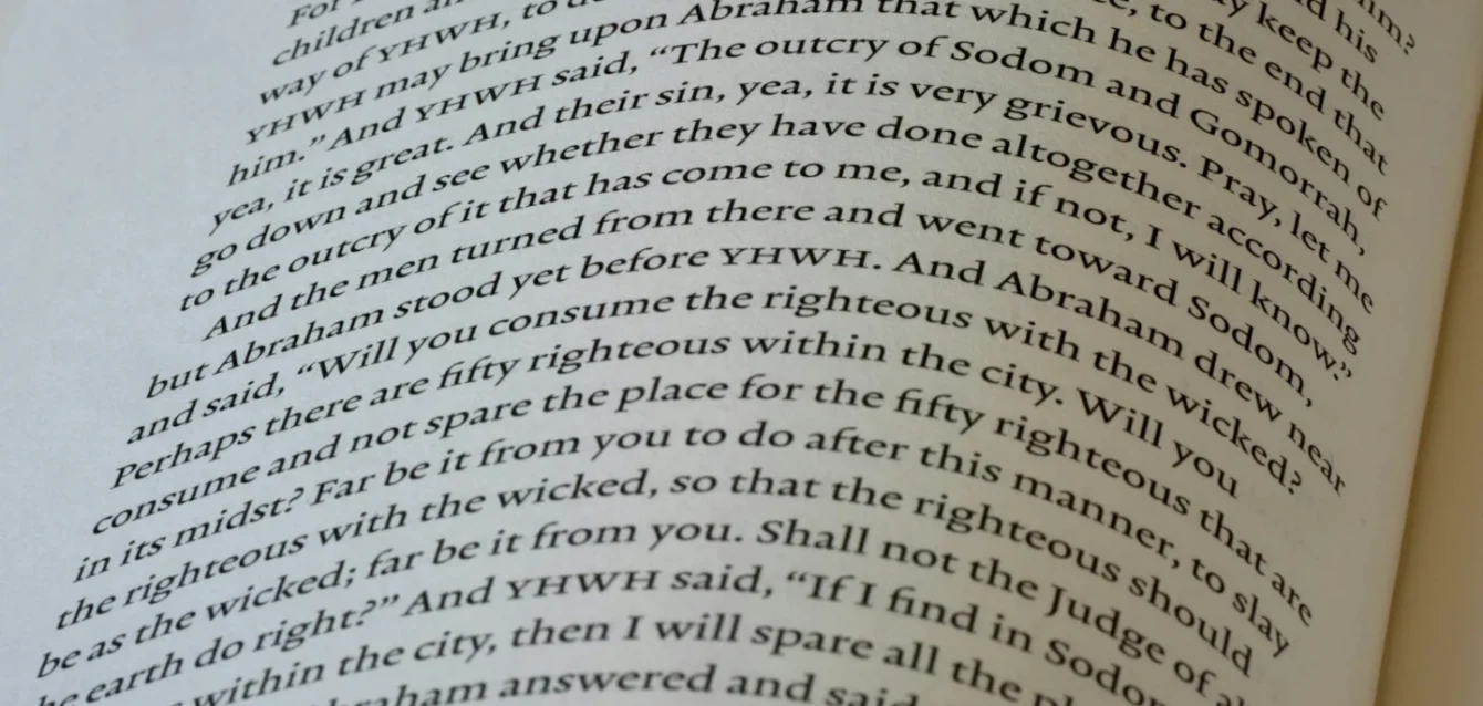 Photo by Brett Jordan Close-up of an open book with text.
