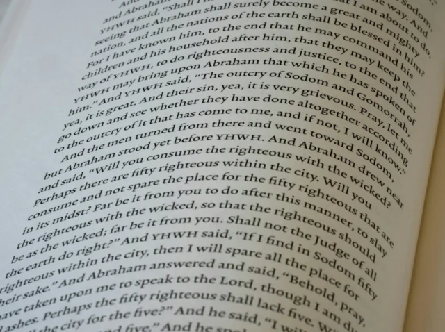 Photo by Brett Jordan Close-up of an open book with text.